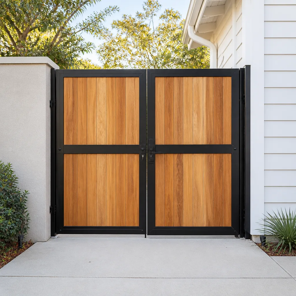Wood & steel frame