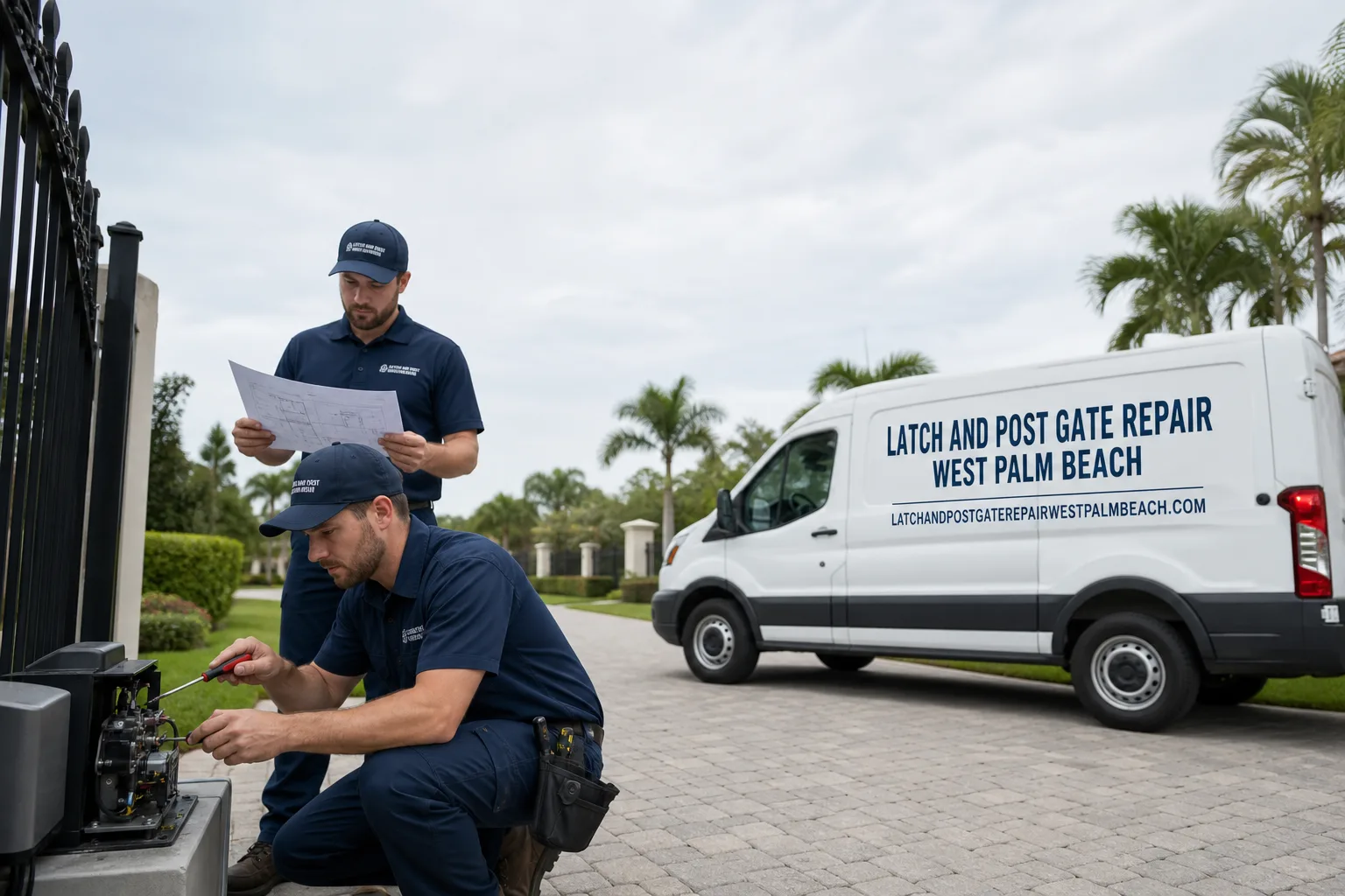 Gate Installation in West Palm Beach, FL | Latch and Post Gate Repair West Palm Beach